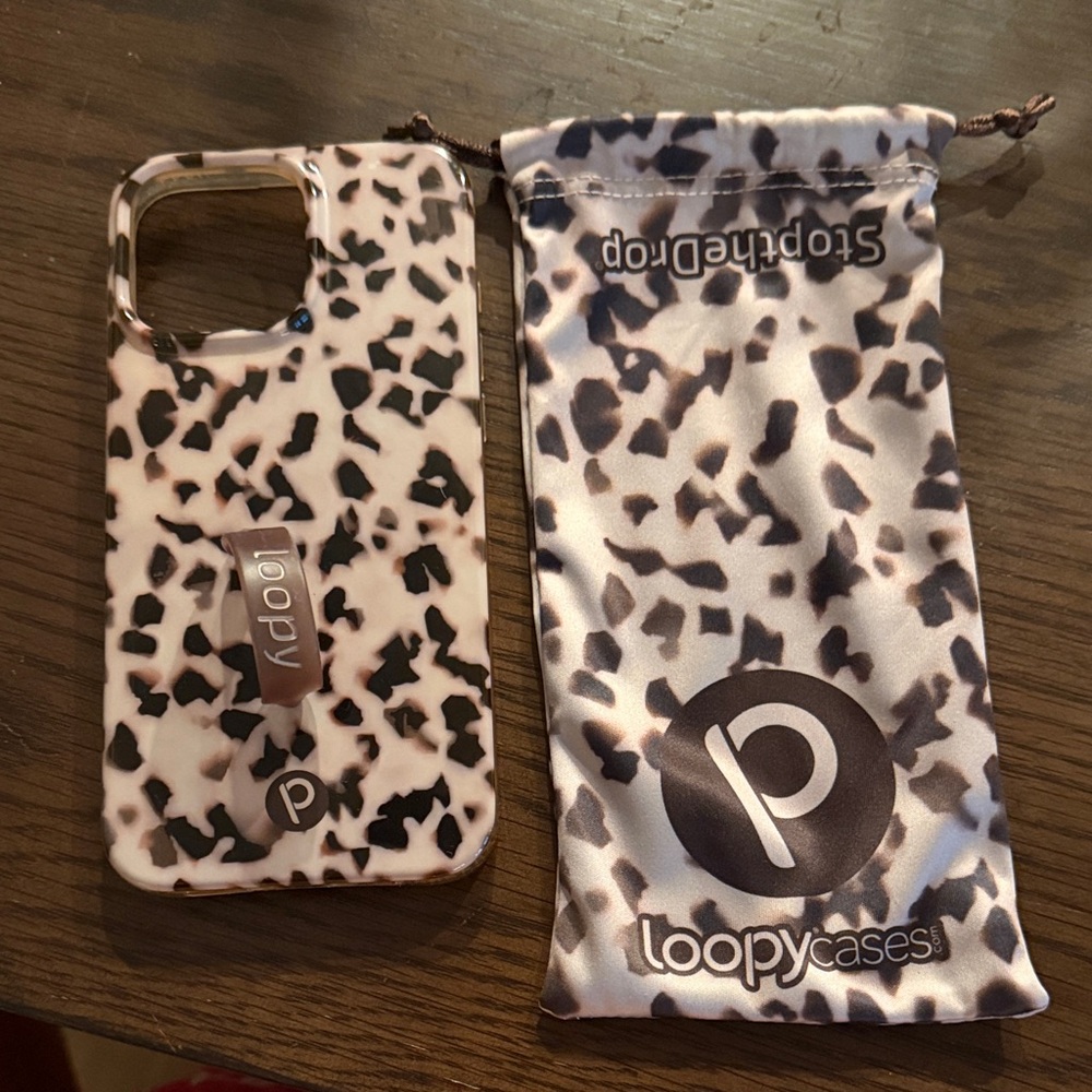 Loopy Case Black and White Spotted Phone Case